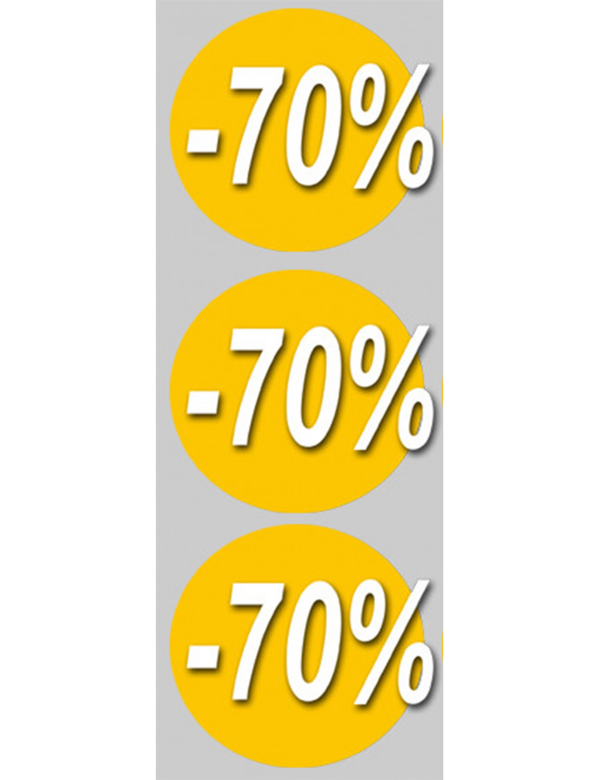 remise 70% (3fois 10cm)  - Sticker/autocollant