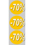 Soldes remise 70% (3 fois 10cm) - Sticker/autocollant
