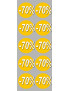 remise 70% (10fois 5cm)  - Sticker/autocollant