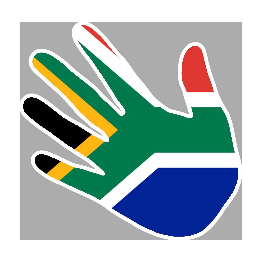 afrique du sud - 17x17cm - Sticker/autocollant