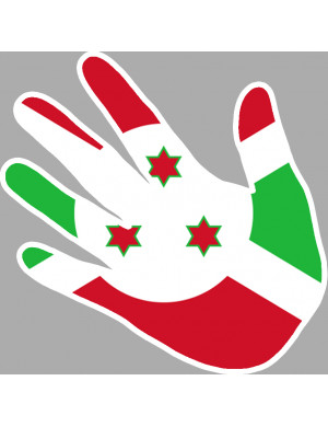 Burundi - 5x5cm - Sticker/autocollant