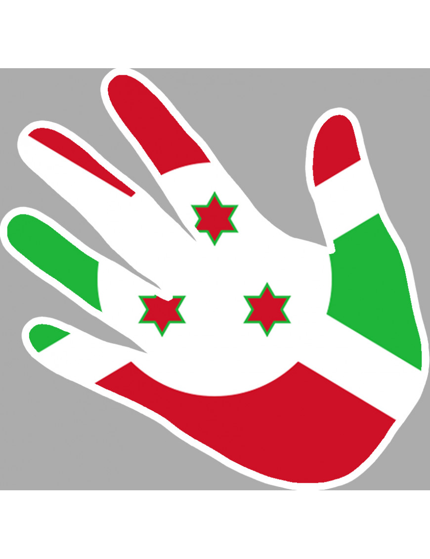 Burundi - 5x5cm - Sticker/autocollant