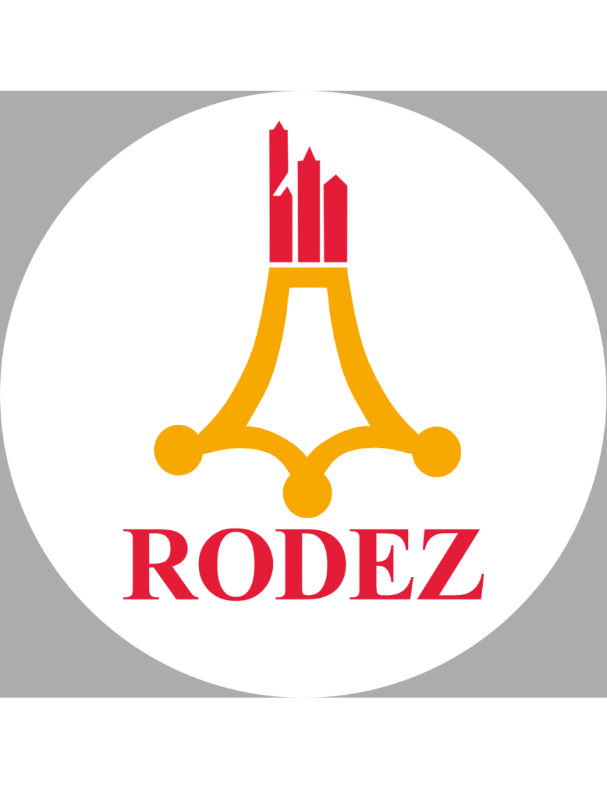 Rodez (10cm) - Sticker/autocollant