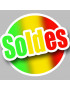 Soldes rond coloré (20cm) - Sticker/autocollant