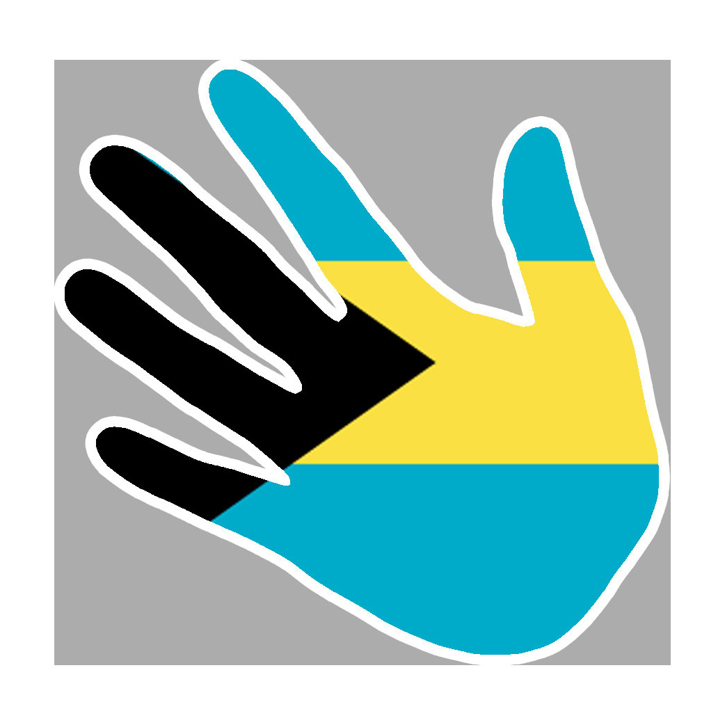 Bahamas - 17x17cm - Sticker/autocollant