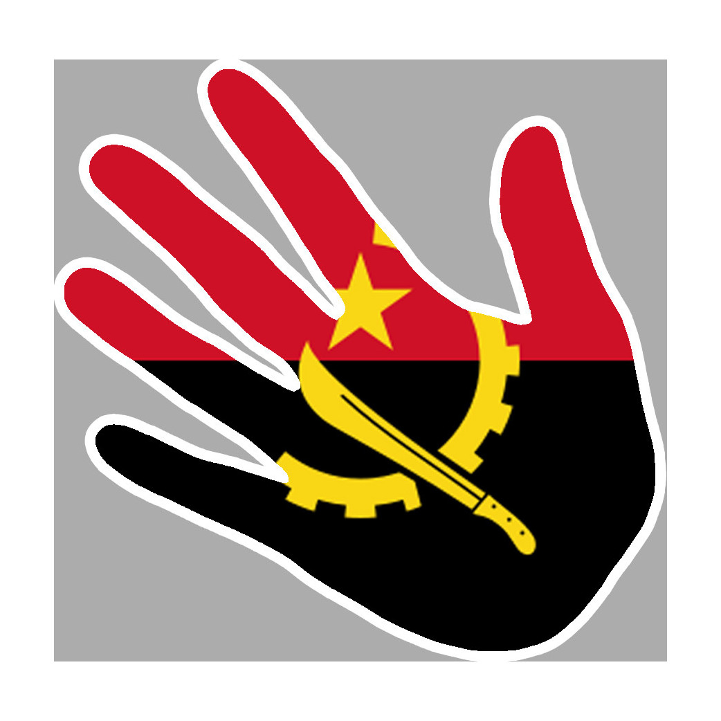 Angola - 17x17cm - Sticker/autocollant
