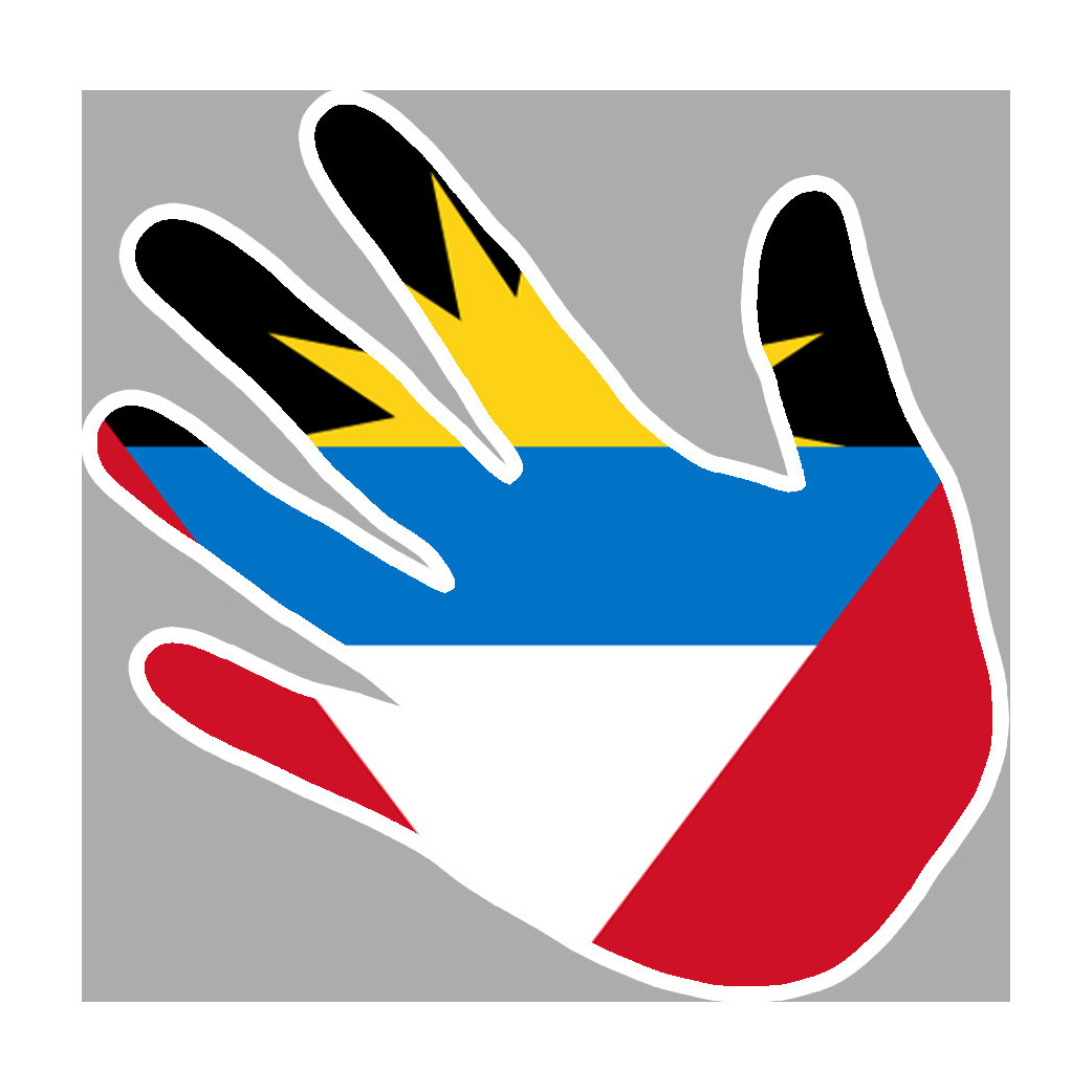 Antigua and Barbuda - 5x5cm - Sticker/autocollant