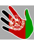 Afghanistan - 17x17cm - Sticker/autocollant