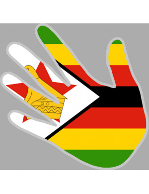 Zimbabwe - 17x17cm - Sticker/autocollant