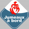 jumeaux à bord vendéen - 10cm - Sticker/autocollant