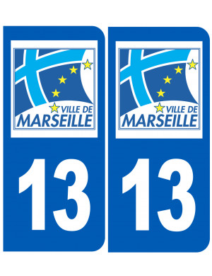 immatriculation Marseille 13 - Sticker/autocollant