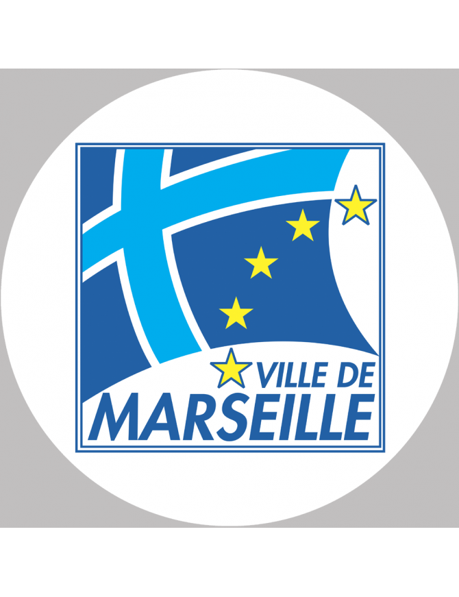 Marseille (20cm) - Sticker/autocollant