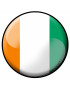 Ivoire rond - 10x10cm - Sticker/autocollant