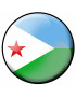 Djiboutie rond - 5x5cm - Sticker/autocollant