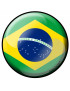 Brésil rond - 10x10cm - Sticker/autocollant