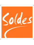 Soldes Carré Orange - 20cm - Sticker/autocollant