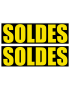 Soldes Impact Jaune et Noir (2 fois 29x9.5cm) - Sticker/autocollant