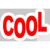 cool - 15x9.5cm - Sticker/autocollant