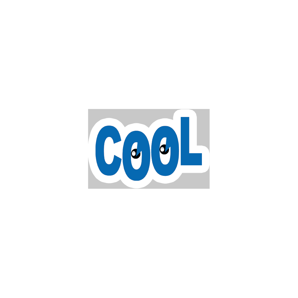 yeux cool - 15x9.5cm - Sticker/autocollant