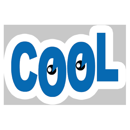 yeux cool - 15x9.5cm - Sticker/autocollant