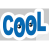 yeux cool - 15x9.5cm - Sticker/autocollant