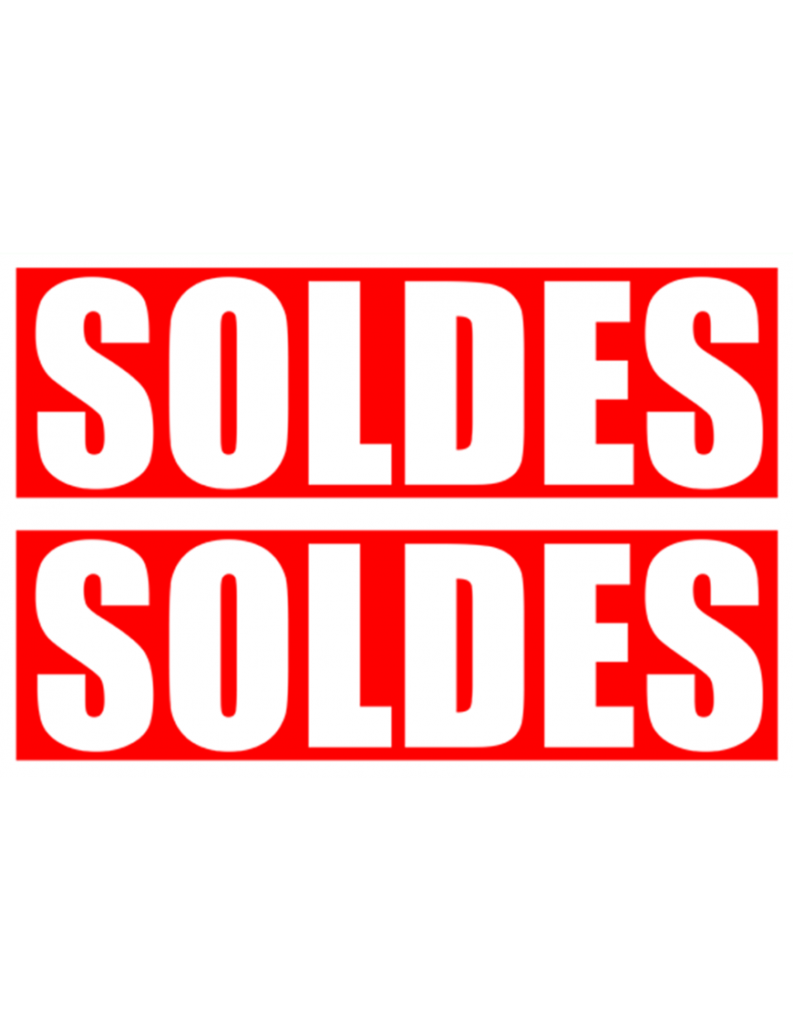 Soldes Impact Rouge (2 fois 29x9.5cm) - Sticker/autocollant