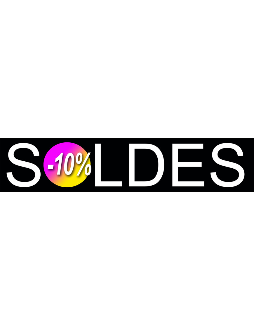 solde design 10% - 21x4,4cm - Sticker/autocollant