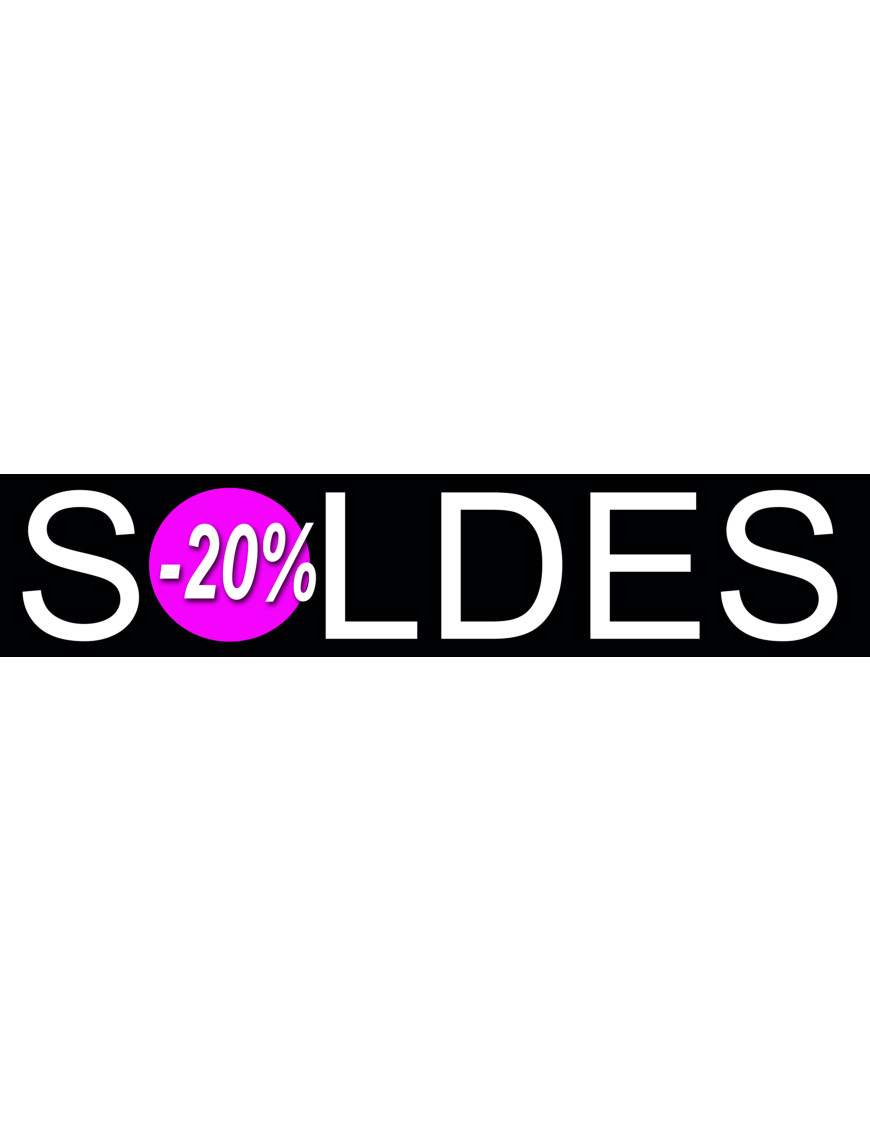 Soldes Design 20% (21x4,4cm) - Sticker/autocollant
