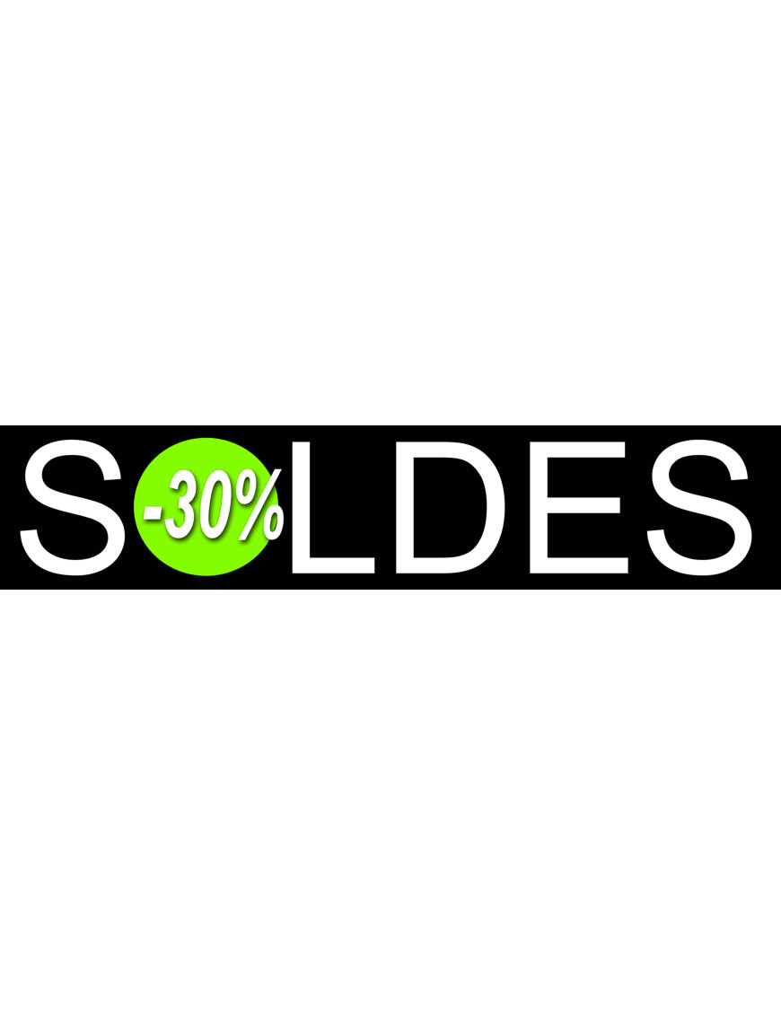 Soldes Design 30% (21x4,4cm) - Sticker/autocollant