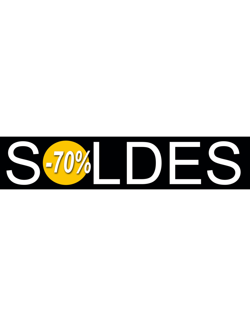 solde design 70% - 21x4,4cm - Sticker/autocollant