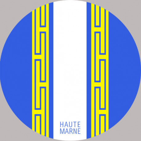 blason de la Haute Marne - 10cm -Sticker/autocollant blason de la Haute Marne - 10cm -Sticker/autocollant