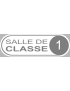 salle de classe 1 - 20x6.5cm - Sticker/autocollant