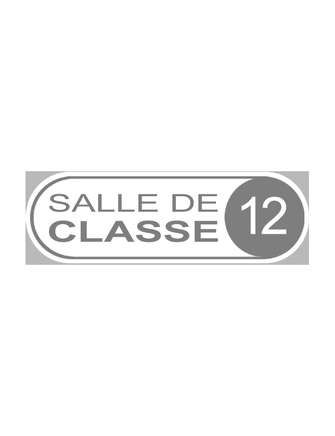 salle de classe 12 - 20x6.5cm - Sticker/autocollant