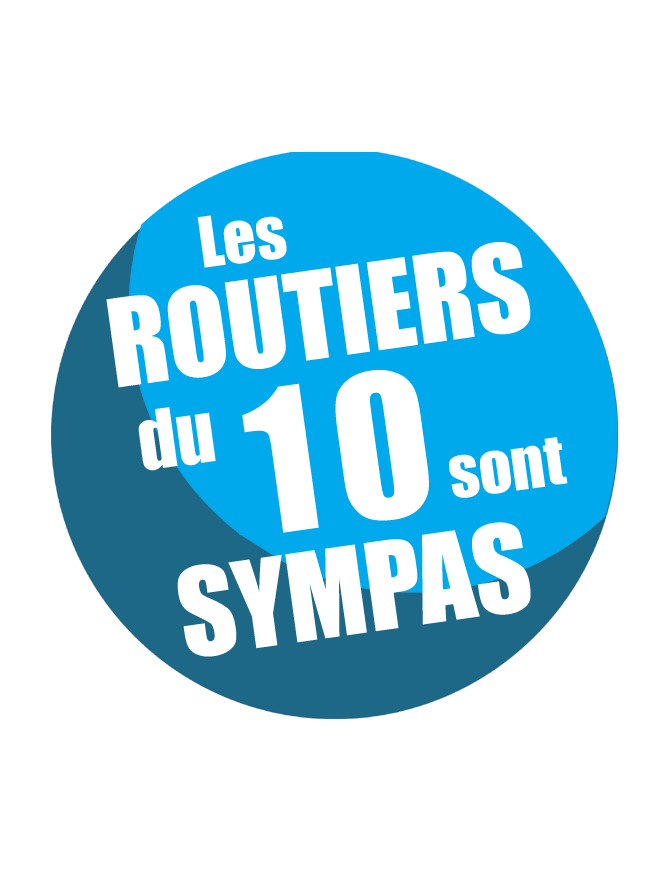 les routiers 10 de l'Aube sont sympas - 15cm - sticker/autocollant