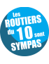 les routiers 10 de l'Aube sont sympas - 15cm - sticker/autocollant