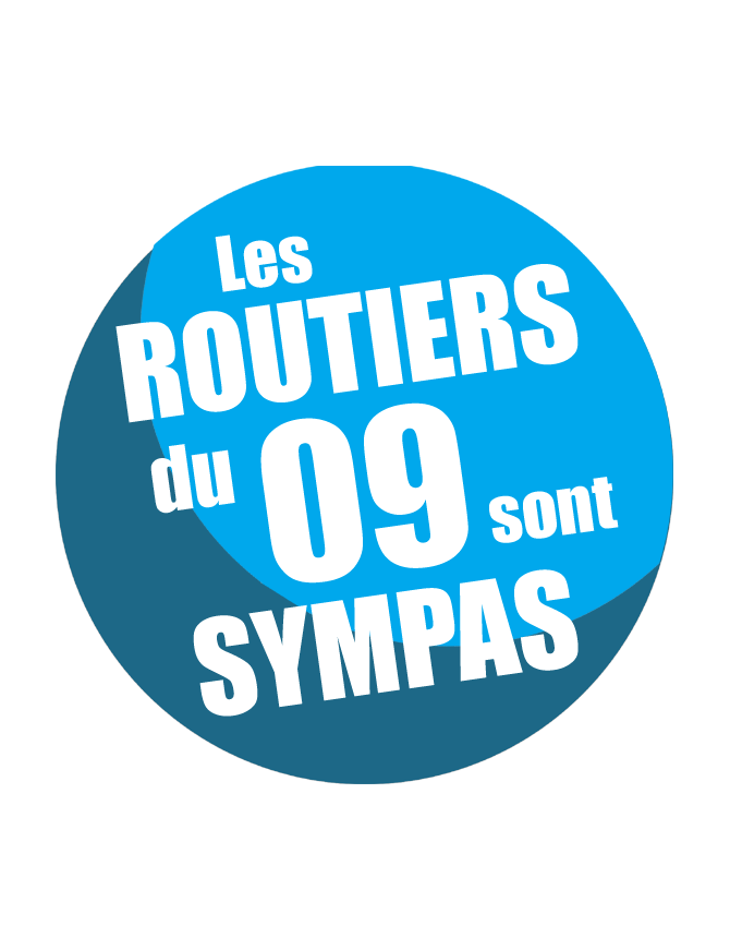 les routiers 09 de l'Ariège sont sympas - 10cm - sticker/autocollant