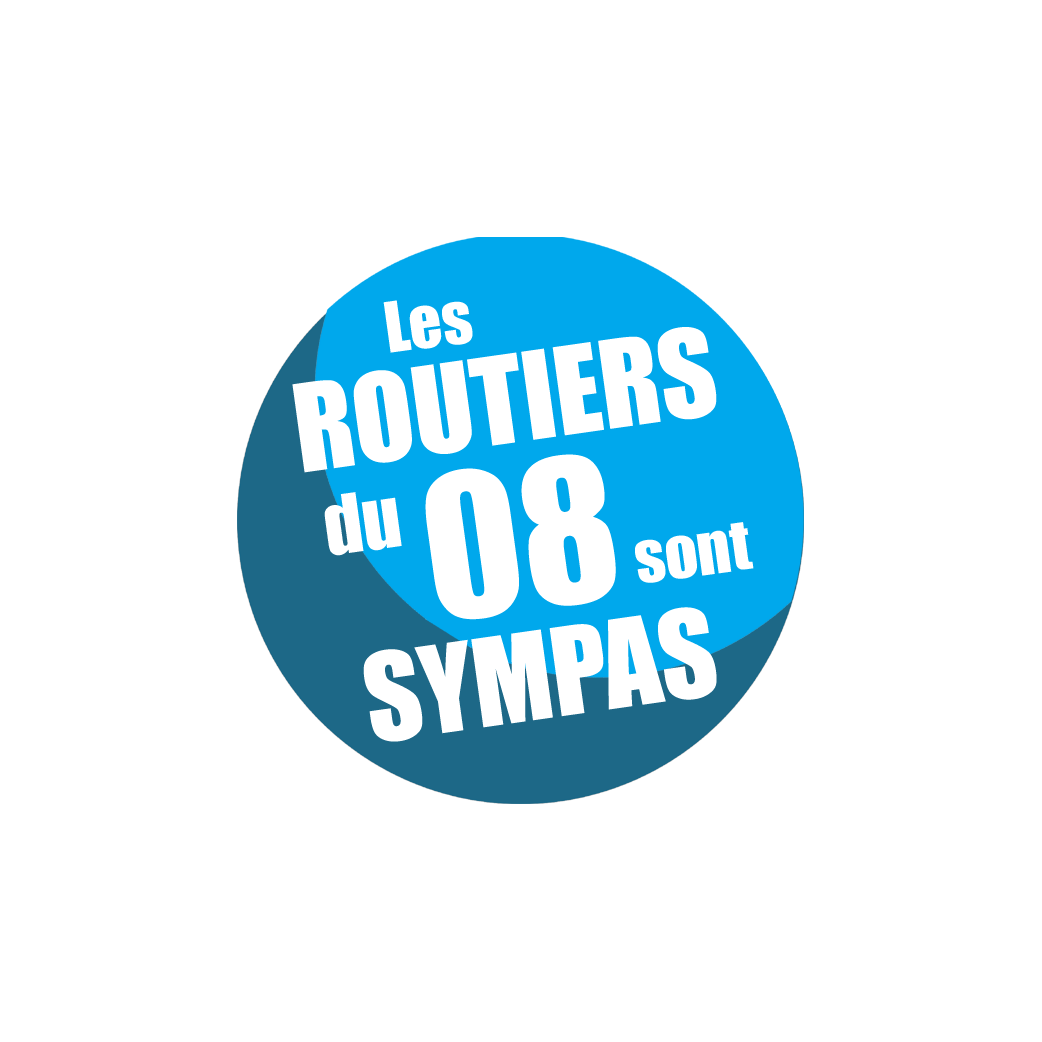 les routiers 08 des Ardennes sont sympas - 10cm - sticker/autocollant