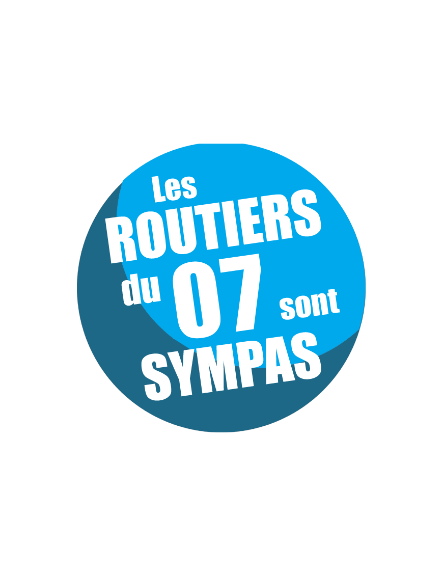 les routiers 07 de l'Ardèche sont sympas - 15cm - Sticker/autocollant les routiers 07 de l'Ardèche sont sympas - 15cm - Sticker/autocollant