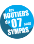 les routiers 07 de l'Ardèche sont sympas - 15cm - Sticker/autocollant