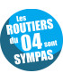 les routiers 04 des Alpes de Haute Provence - 20cm - Sticker/autocollant