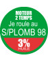 SANS PLOMB 98 mélange 3 pourcent - 10cm - Sticker/autocollant