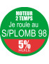 SANS PLOMB 98 mélange 5 pourcent - 5cm - Sticker/autocollant