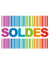 solde ambiance code barre - 30x20.5cm - Sticker/autocollant