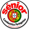 conductrice Sénior Portugaise - 15cm - Sticker/autocollant