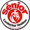 conducteur sénior Vendéen - 15cm - Sticker/autocollant