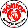 conductrice Sénior Vendéenne - 10cm - Sticker/autocollant