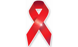 soutien contre le sida - 20x11.5cm - Sticker/autocollant