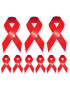 soutien contre le sida - 3fois 10x5.7cm - 6fois 5x2.7cm - Sticker/autocollant