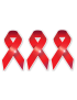 soutien contre le sida - 3fois 10x5.7cm - Sticker/autocollant