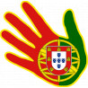 main Portugaise - 10x10cm - Sticker/autocollant